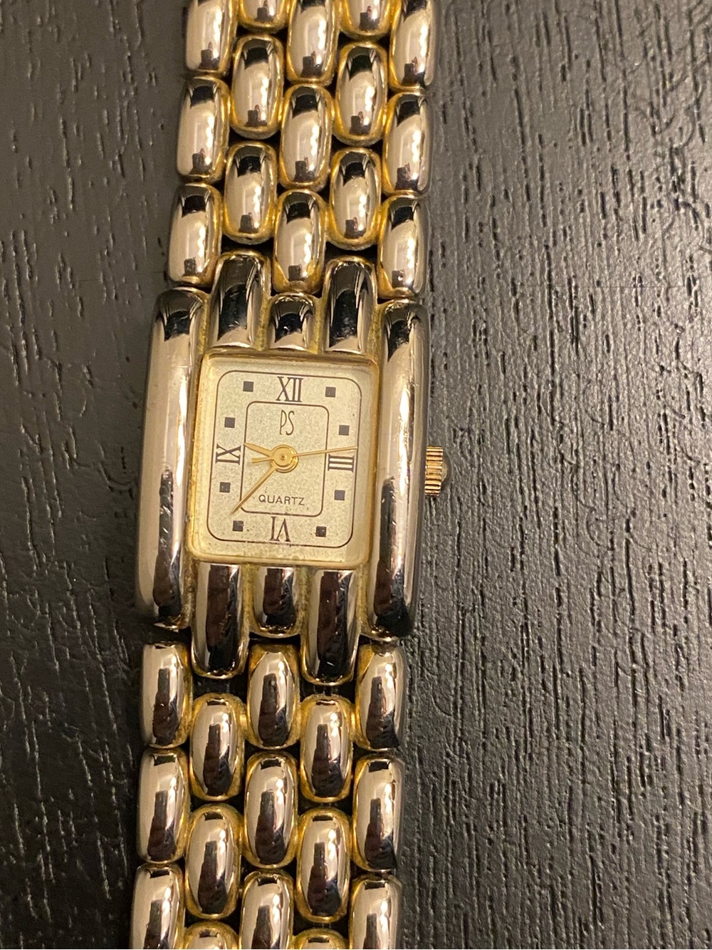 Paul Sebastian Silver- and Gold-Tone Link Bracelet Women's Watch Quartz